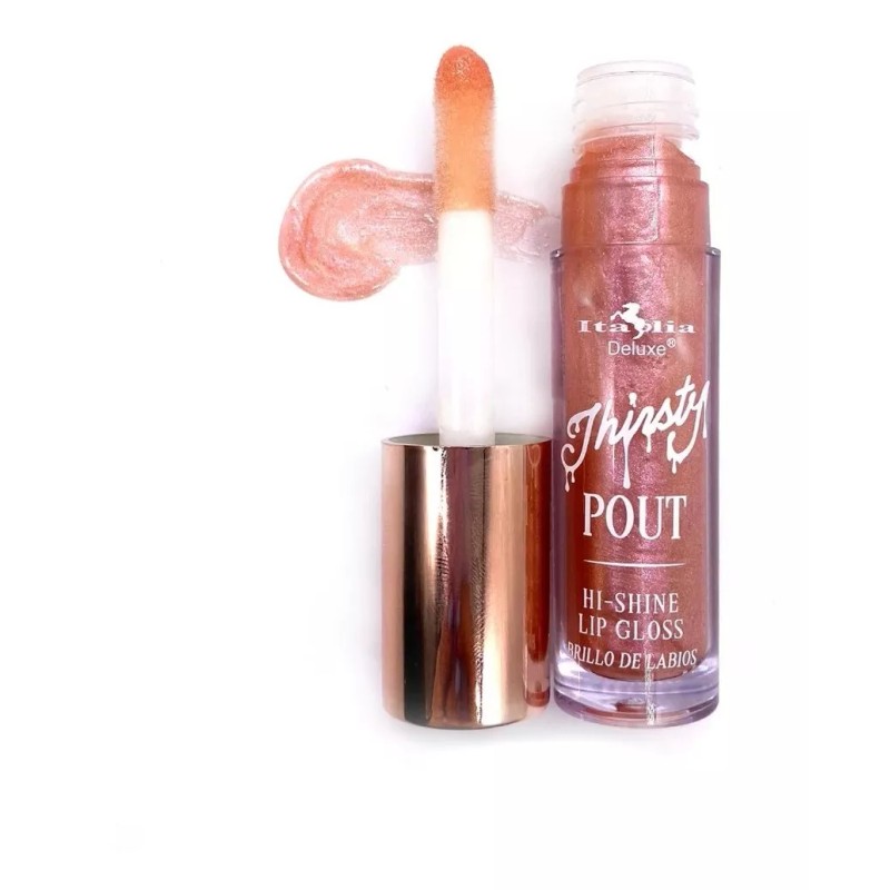 Italia Deluxe Lip Gloss Thirsty Pout Brillo Labial Italia Set
