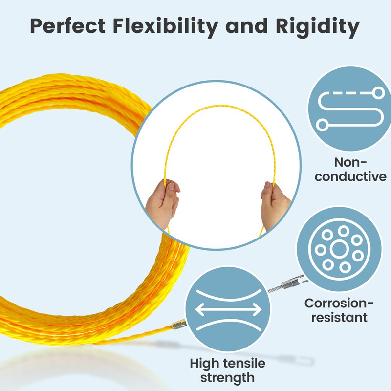 YeloDeer Fish Tape Wire Puller Helpers for Installing Pipes, Wire