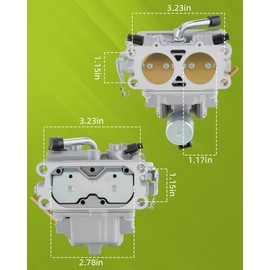 845273 Carburetor Compatible with 611477 613477 Series Engine, Replace Part# 845032, 844172, 842097, Contain Fuel Filter, Fuel Line, Spark Plug, Shut off Value, and Clamps Turn Up Kits
