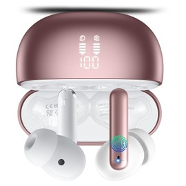 Translation Earbuds, 3-in-1 Buletooth 5.4 Translator Earbuds with 164 Languages/6 Translation Modes/No Subscription Required, 42H Translatior Headphones, Rose Pink