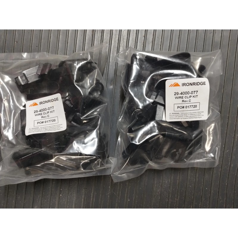 IronRidge 29-4000-077 Rev C Solar Panel Wire Clips Kit (2)