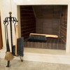 Patelai 2 Pieces Wooden Bench Brushes Fireplace Brush Natural Fiber