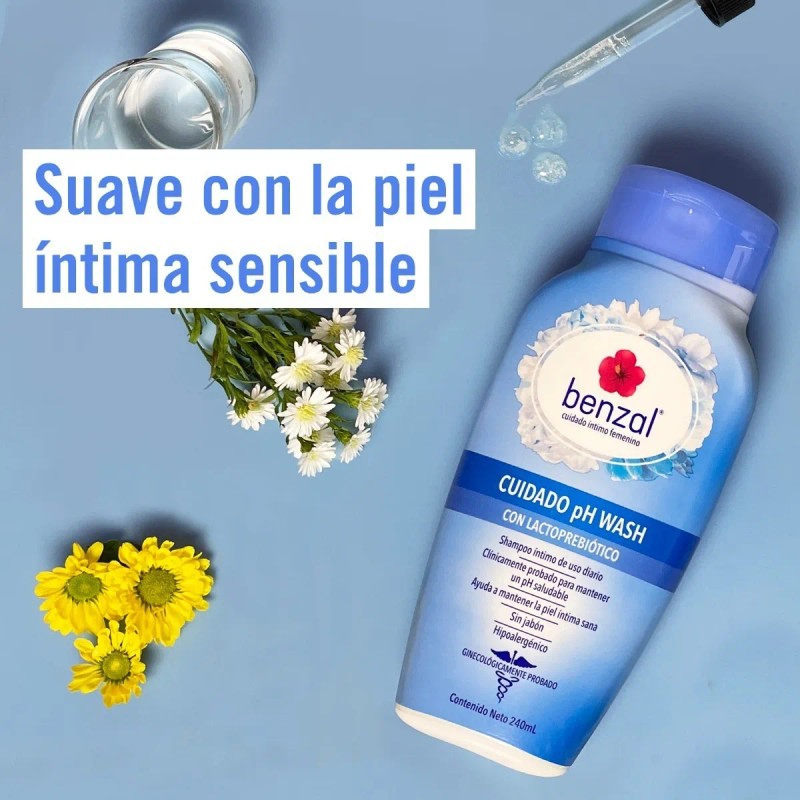 Jabon Intimo Femenino Benzal Wash Cuidado Ph 3 Pack 355ml