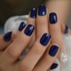 CoolNail Pure Solid Royal Blue False Nail 24pcs/kit Squoval Fake