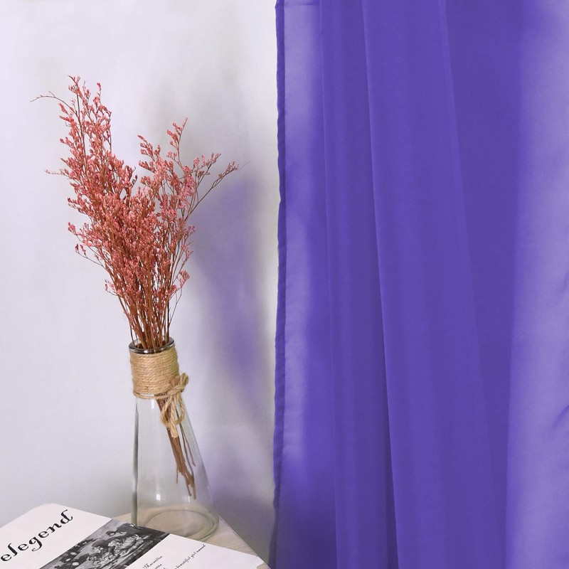 HUTO Pañuelo transparente para ventana, 216 pulgadas de largo