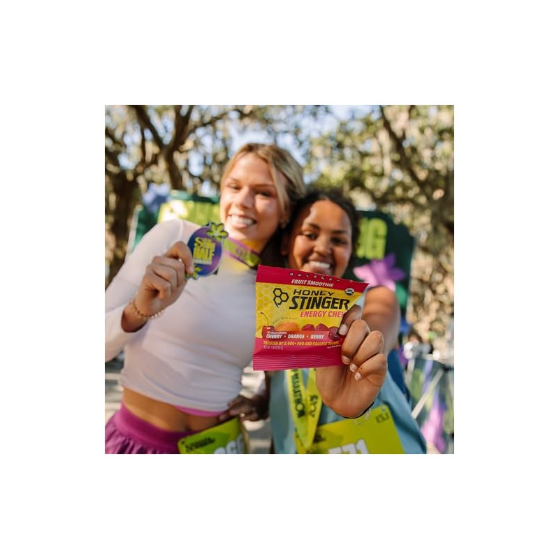 Honey Stinger Fruit Smoothie Chews, color Rojo, 590 gr