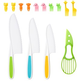 14 PC Toddler Montessori Kitchen Tool Toy for Lillte Girl Boy Age 2-10, Safe Knife Kid Toddler Kitchen Set for Real Cooking, Gifts for 2 3 4 5 6 7 8 9 10 Year Old Girl Boy Birthday Christmas