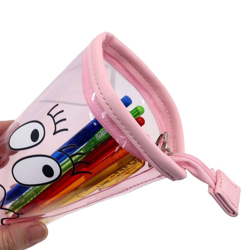 Barbapapa Pencil Case, Clear Cup, Pen Pouch, Face, Barbapapa 3.8