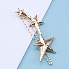 Andelaisi Boho Star Hair Clip Gold Star Hair Barrette Clip Vintage Meteor Star Hairpin Clip Minimalist Head Clip Accessory for Women and Girls Headdress