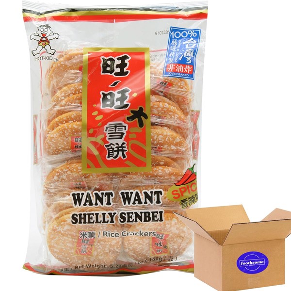 Spicy Shelly Shenbei Snowy Crispy Rick Cracker 5.29oz pack of
