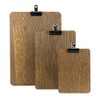 Chalkboards UK A4 Wooden Board with Detachable Clip, Wood, BROWN