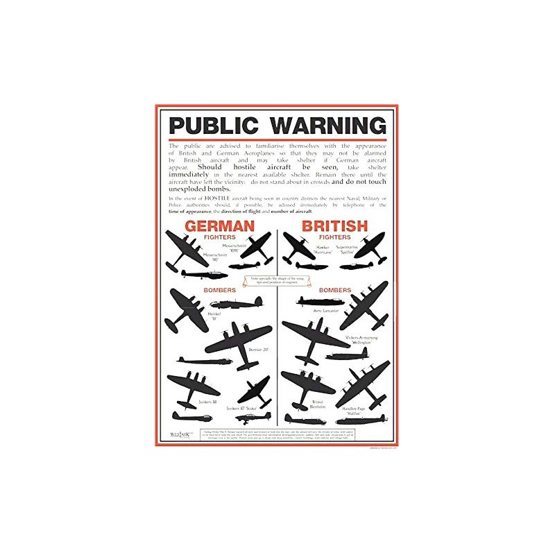 Westair World War II A3 Public Warning Poster