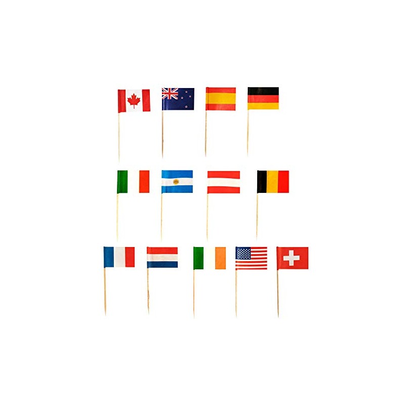VEPATIM 500 Flag Picks Flag Picks Decorative Picks Countries 'Nations'