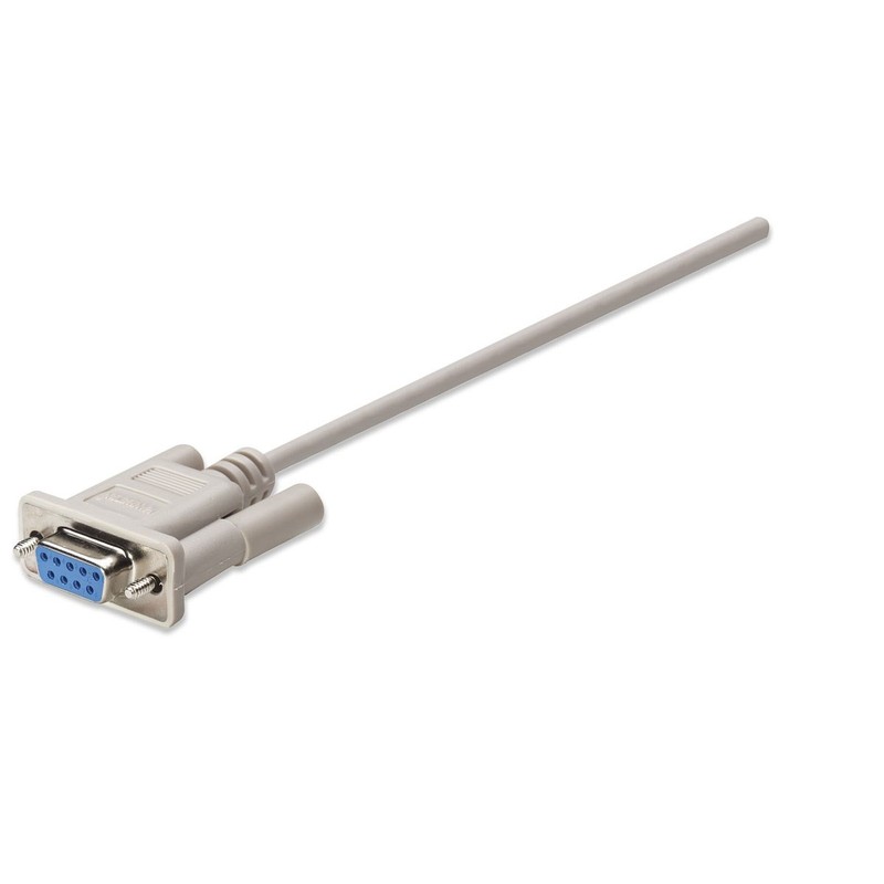 Manhattan CABITL720 Cable Serial DB-9 a RS-232, Null Modem, Hembra/Hembra,