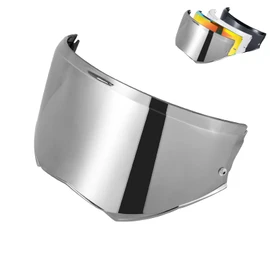 MXJ Gear Advant X Helmet Visor Face Shield for Advant X Carbon Flip Up Motorcycle Helmet Visor Repalcement (Chrome Silver)