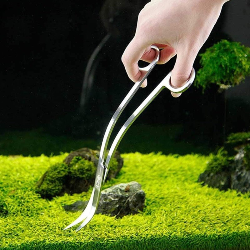 XILEWHZF Aquarium Scissors, 13.8" Aquarium Scissors Extra Long