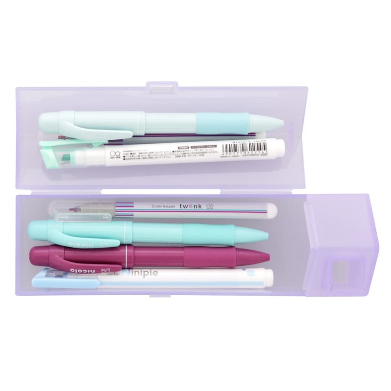 Sunstar Stationery S1426249 Pen Case, Pen Stand, Pen Case, Clear