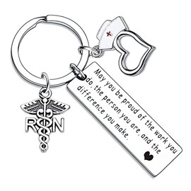 Nurse Gifts for Women RN Keyring Nurse Keyring Thank You Gifts for Nurse Week Gifts Nursing Student Graduation Gifts Birthday Gifts Appreciation Gifts Retirement Gifts Nurses Nurse Keychain Presents