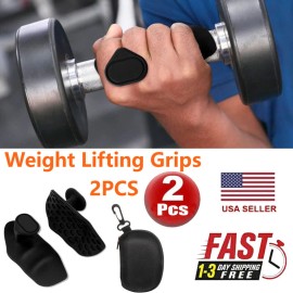 Unbranded Anti-Slip Workout Grips - Ergonomic Rubber Hand Protector Gloves For Training