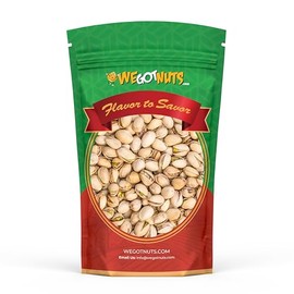California Pistachios 3 Pounds - Premium Quality Kosher Roasted Pistachios By We Got Nuts - Natural & Healthy Rich Flavor Snack - Whole, & Salted – Air-Tight Resealable Bag Package