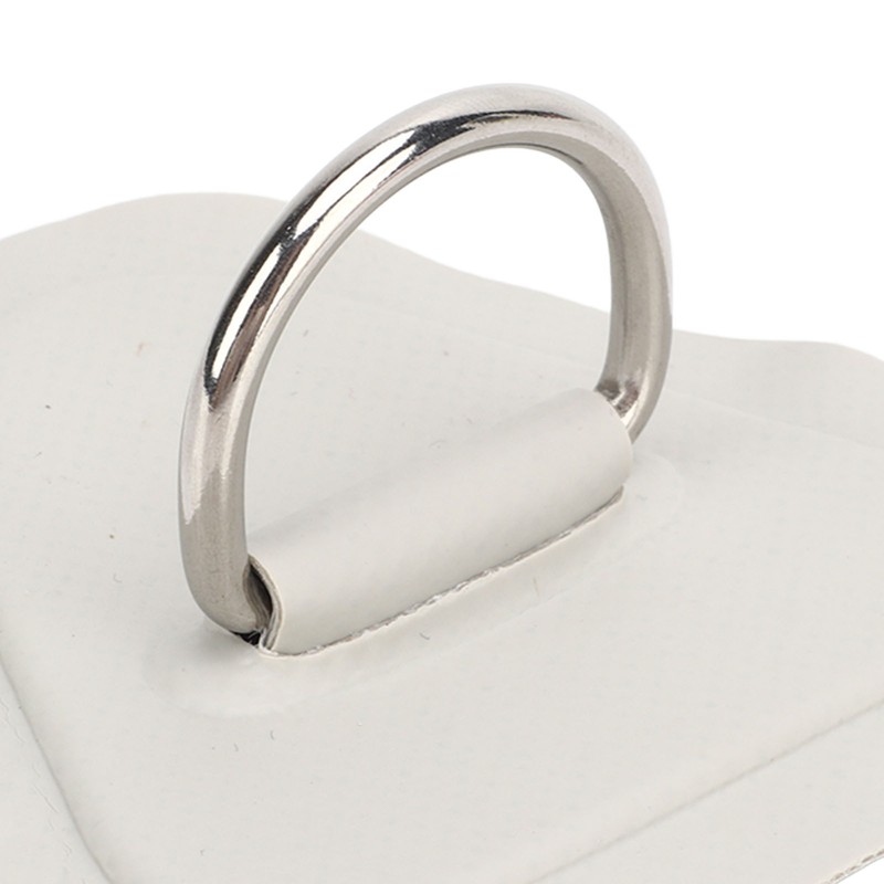 4 Pcs D Ring Patch Stainless Steel D Ring Pad