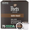 Peet's Coffee Dark Roast K-cup Pods, Major Dickason's Blend, 75
