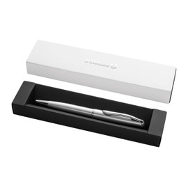 Pelikan Jazz Noble Elegance K36 Ballpoint Pen in Gift Box, Silver, Metal Ballpoint Pen, Refillable