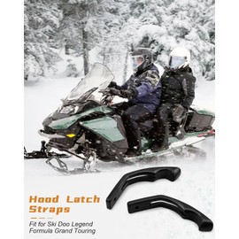 Hood Latch Straps Fit for Ski Doo Formula Grand Touring Legend Skandic MXZ Summit Mach Z 380F 470 500 550 580 583 600 670 700 800 SE GS V1000 Sport WT SWT, 570027100 570025900