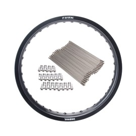 Tusk Impact Rear Rim and Spoke Kit 19 x 2.15 Black