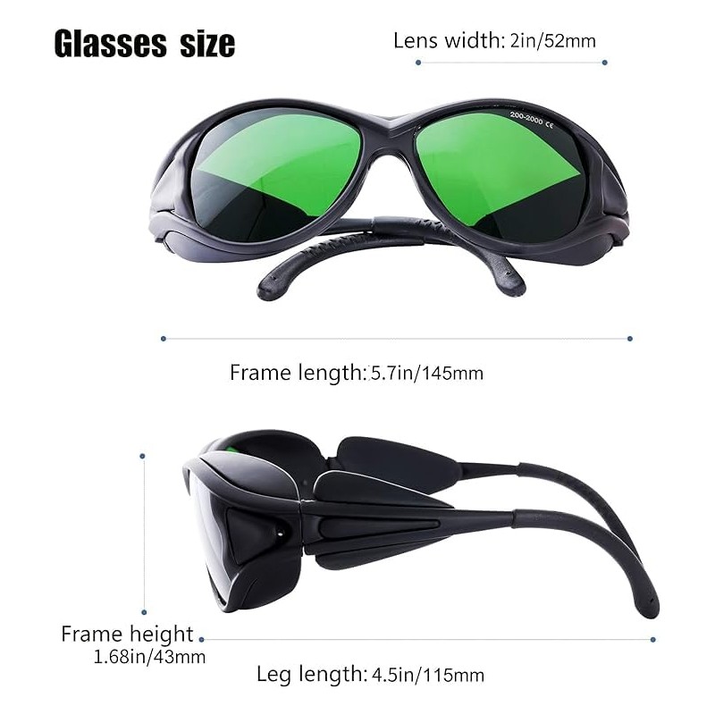 Eyewear 200-2000nm Professional Protective Safety Glasses, Goggles Eye Protection UV
