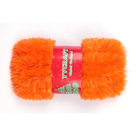 YYCRAFT 15 Yards (45 Feet) Commercial Length Thick Foil Tinsel Christmas Garland Classic Christmas Decorations, Orange