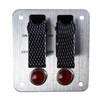 2 Rows Safety Cover Toggle Switch with Red Indicator Light