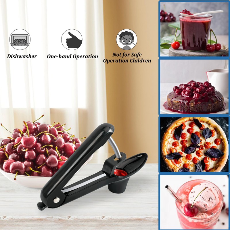 Cherry Pitter, Cherry Pitter Cherry Stone Remover with Stainless Steel