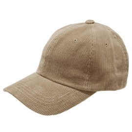 hanahana15 Corduroy Cap, Deep, Large, Large, Women's, Autumn, Men's, Unisex, Solid, Simple, Stylish, 100% Cotton, Hat, Almond Mocha