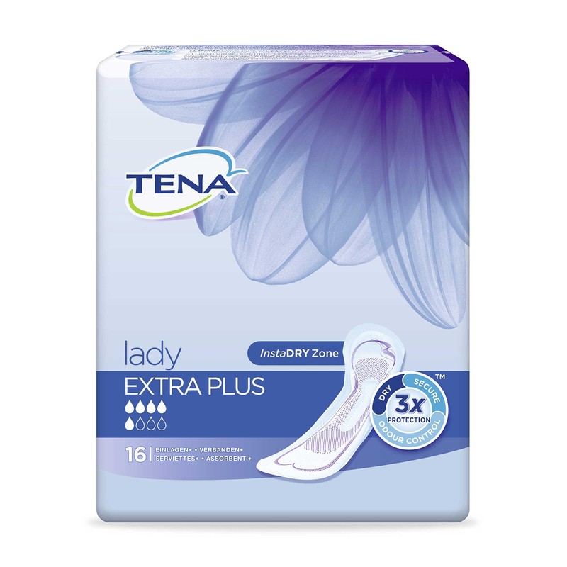 Tena Lady Extra Plus Inserts Pack of 6 x 16