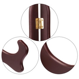 Tatuo 4 Packs Wooden Display Stand Decorative Plate Stands for Display Picture Frame Holder Easels(Red,5 Inch)