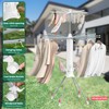 GBEER 4-Legged Foldable Clothes Drying Rack, Double Dryer with 20