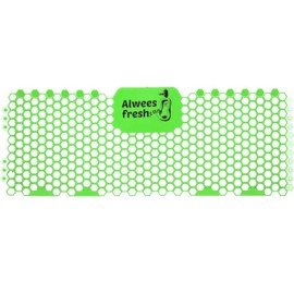 Alwees Fresh Trough Urinal Screen – 3 Pack – Fits All Types Of Trough Urinals – Professional Commercial Quality Splash Mats, Urinal Deodoriser & Odour Neutraliser (Green Apple)
