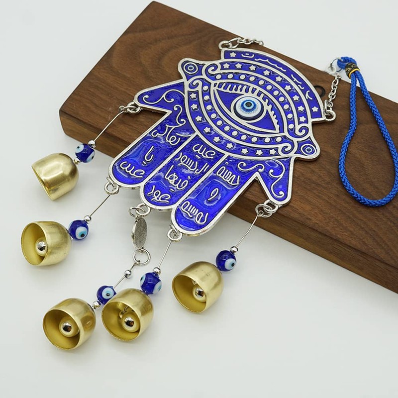Zingtsing Evil Eye Wall Hanging Decor Turkish Hamsa Hand Wind