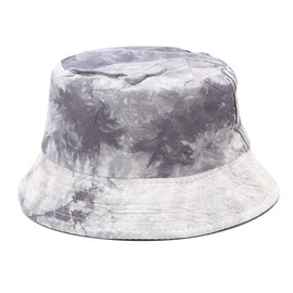 Umeepar Unisex Reversible Packable Bucket Hat Sun Hat for Men Women (Tie-Dyed Grey)