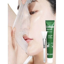 Collagen Lifting Wrapping Mask Glowing Pack + Silicone Pack Brush / 콜라겐 리프팅 랩핑 마스크 결광팩+실리콘 팩브러쉬