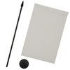 Plain White Table Flag 5'' x 8'' - White Solid