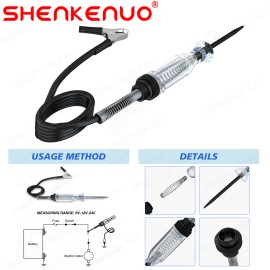 Test Light Auto Car Circuit Tester Pen 24V 12V 6V DC Voltage Probe Fuse Tester