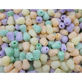 Small Sugared Gumdrop Sugar Coated Candy Gum Drop Christmas Craft Beads, 500 Pcs (Yellow/Orange/Green/Purple)