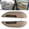 munirater Beige Front Car Door Armrest Pull Handle Cover Driver