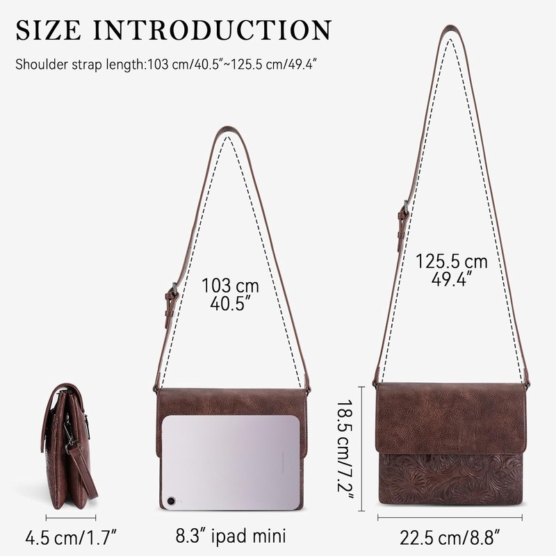 MEITRUE - Bolsos cruzados pequeños para mujer, piel vegano con