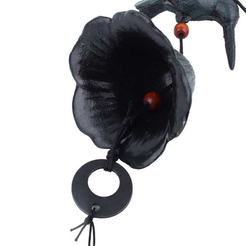 Metal Bird Shaped Hanging Wind Chime Home Garden Backyard Decoration