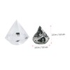 BIUDECO 1set Diamond Shaped Makeup Puff for Cosmetic Powder Application