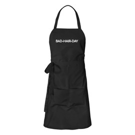Huuraa Bad Hair Day Apron Gift Cotton Bad Hair Day Gift Idea, black, One size fits all