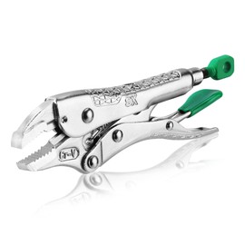 SK 5" Curved Jaw Locking Pliers, Premium CR-V Construction, Ergonomic Anti-slip Handle, Ideal for Welding or Assembly